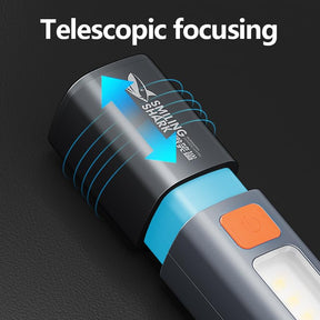 Strong light portable flashlight