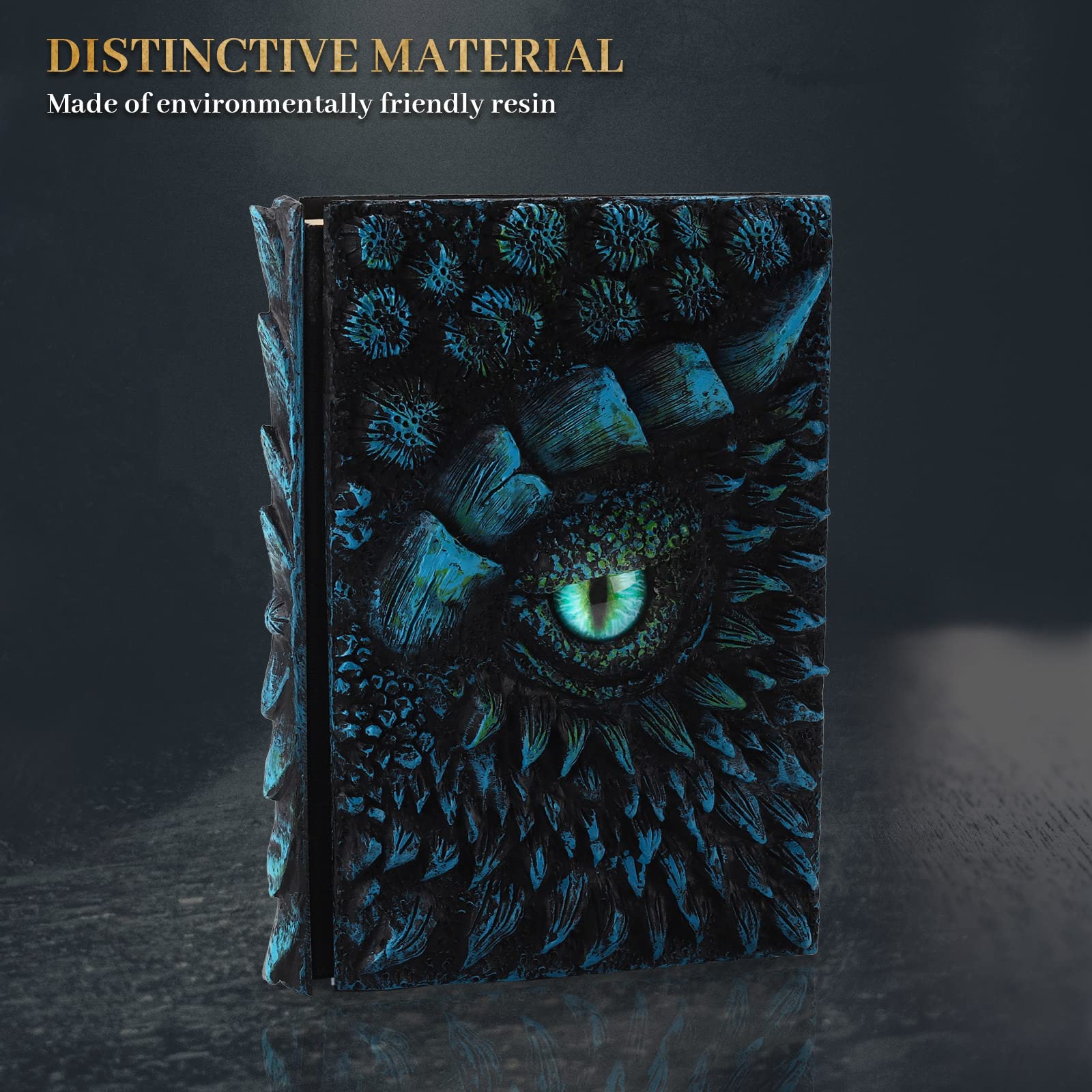 Dragon Eye 3D Embossed Journal - Handmade Resin Engraved Notebook