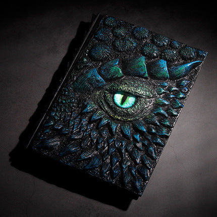 Dragon Eye 3D Embossed Journal - Handmade Resin Engraved Notebook