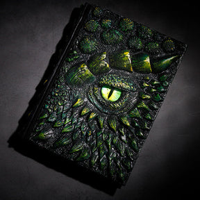 Dragon Eye 3D Embossed Journal - Handmade Resin Engraved Notebook