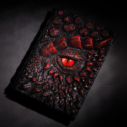 Dragon Eye 3D Embossed Journal - Handmade Resin Engraved Notebook