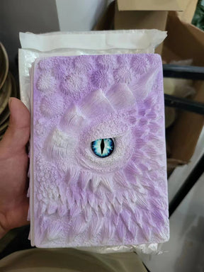 Dragon Eye 3D Embossed Journal - Handmade Resin Engraved Notebook