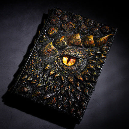 Dragon Eye 3D Embossed Journal - Handmade Resin Engraved Notebook