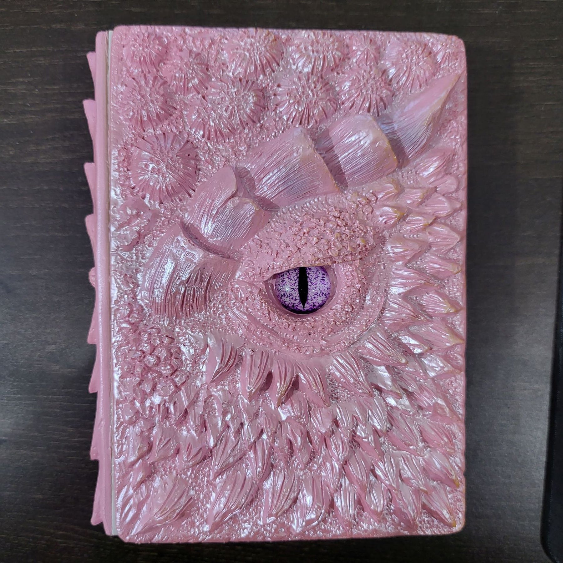 Dragon Eye 3D Embossed Journal - Handmade Resin Engraved Notebook